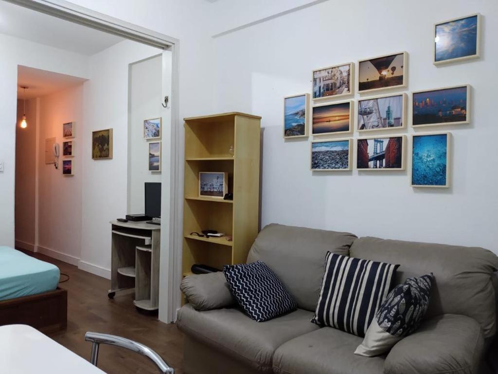 Stúdio confortável com ar condicionado e internet. Apartamento São Vicente Exterior foto